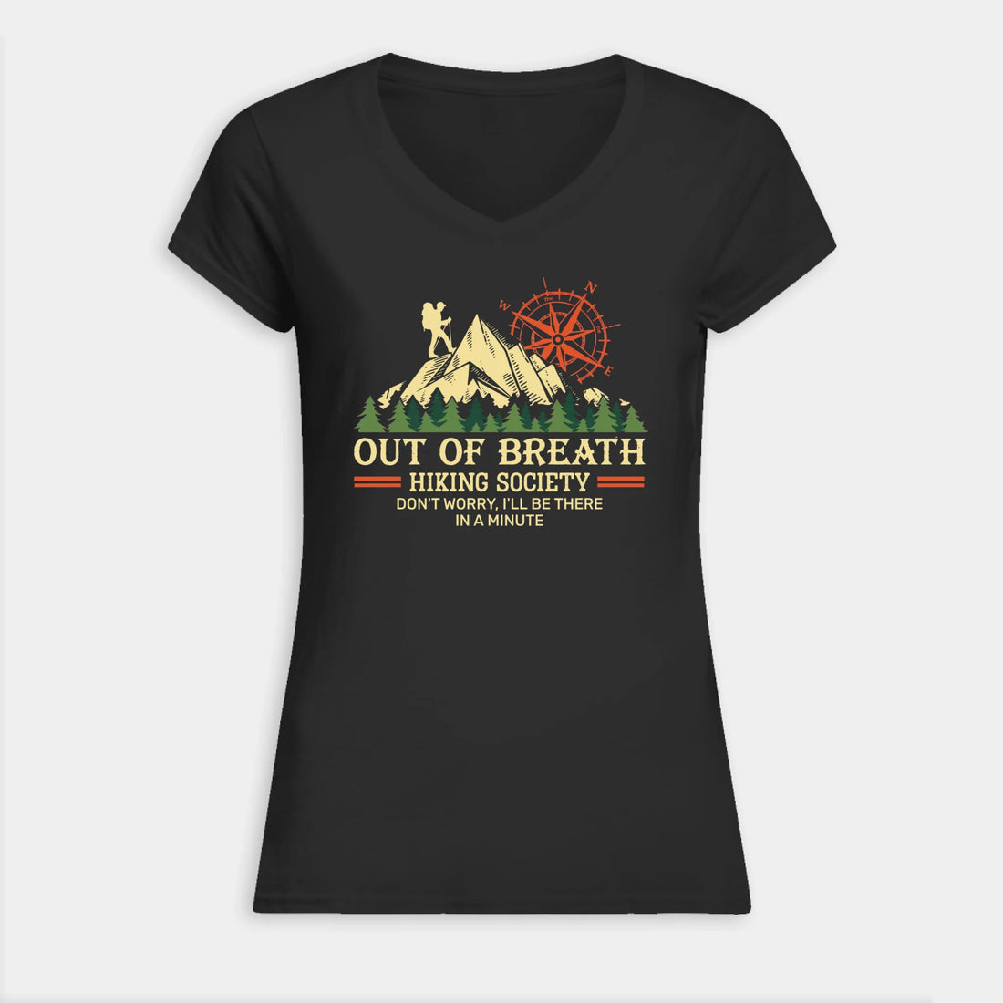 VNECK WOMEN TSHIRT Front Light