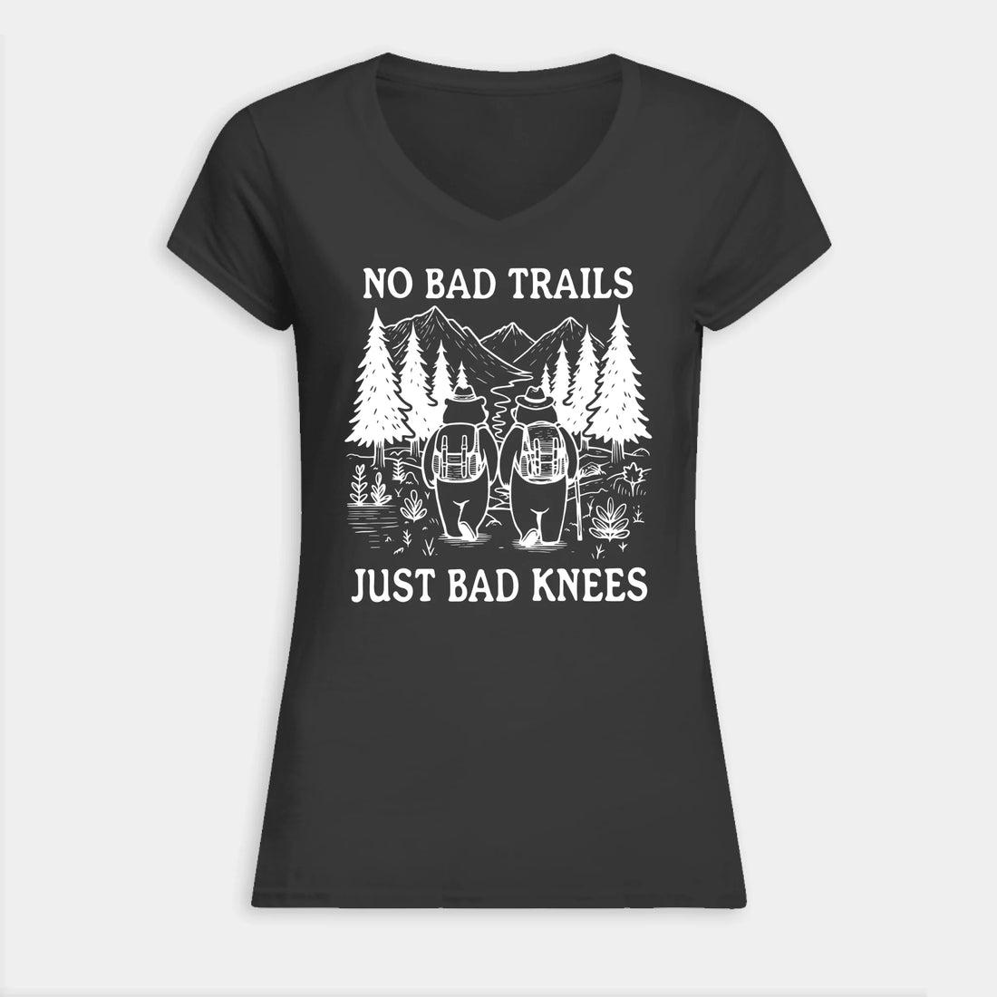 VNECK WOMEN TSHIRT Front Light