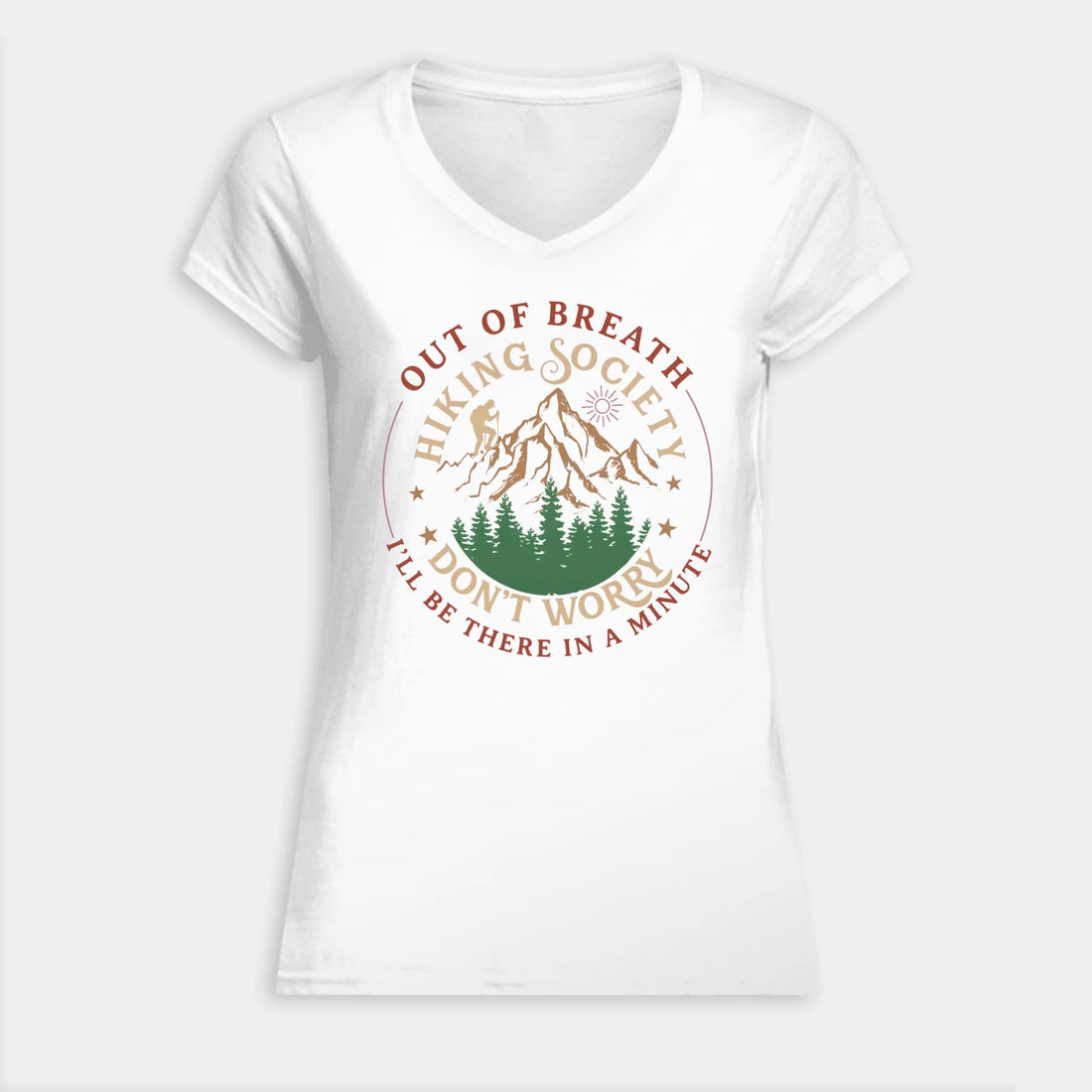 VNECK WOMEN TSHIRT Front Light