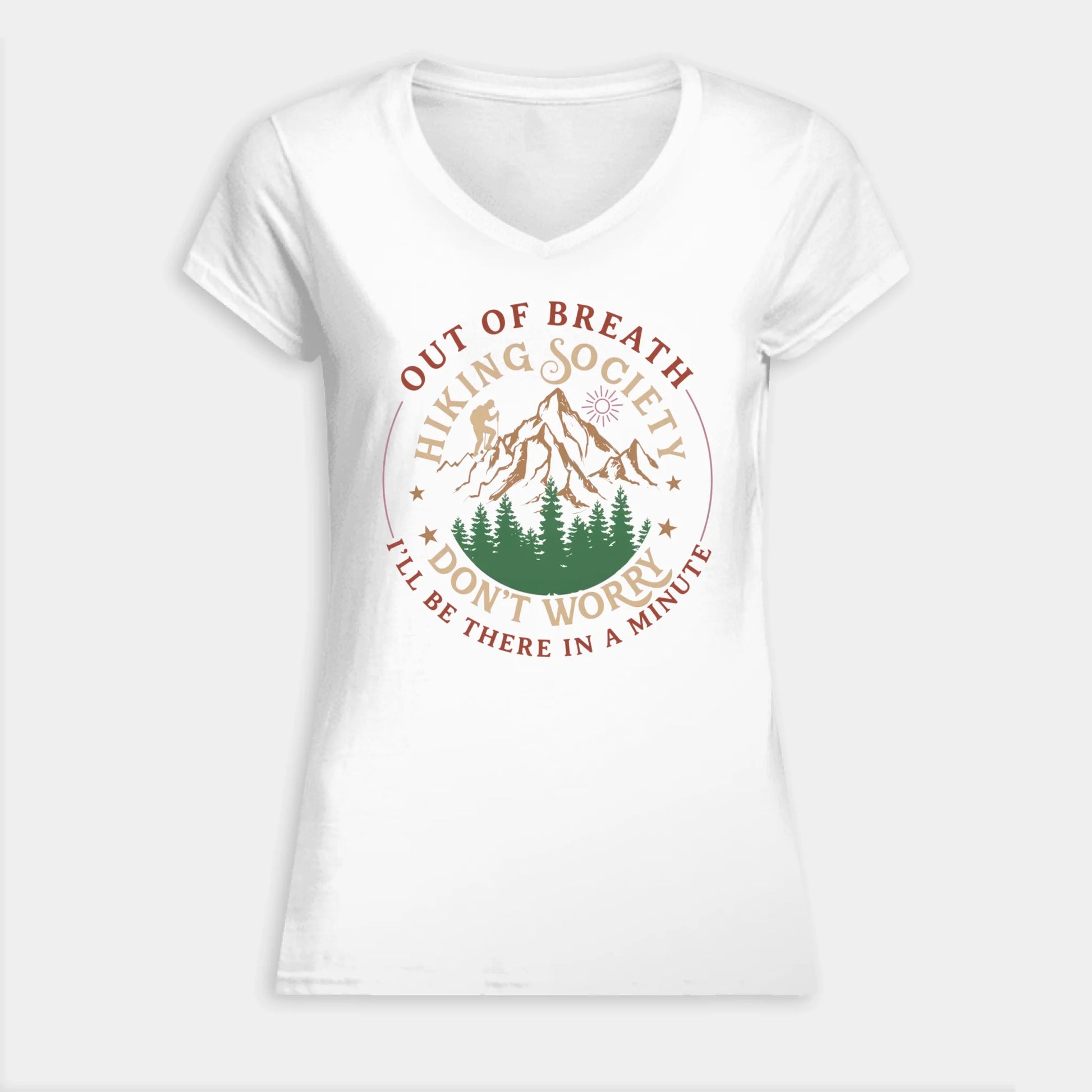 VNECK WOMEN TSHIRT Front Light