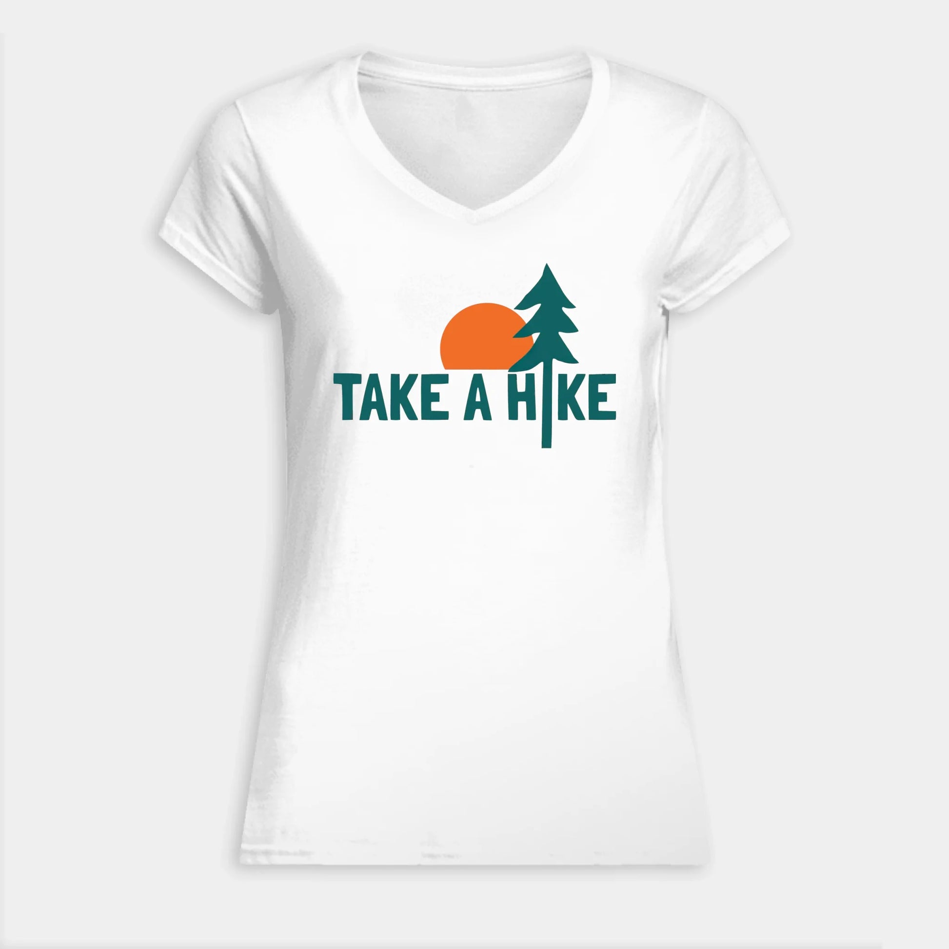 VNECK WOMEN TSHIRT Front Light