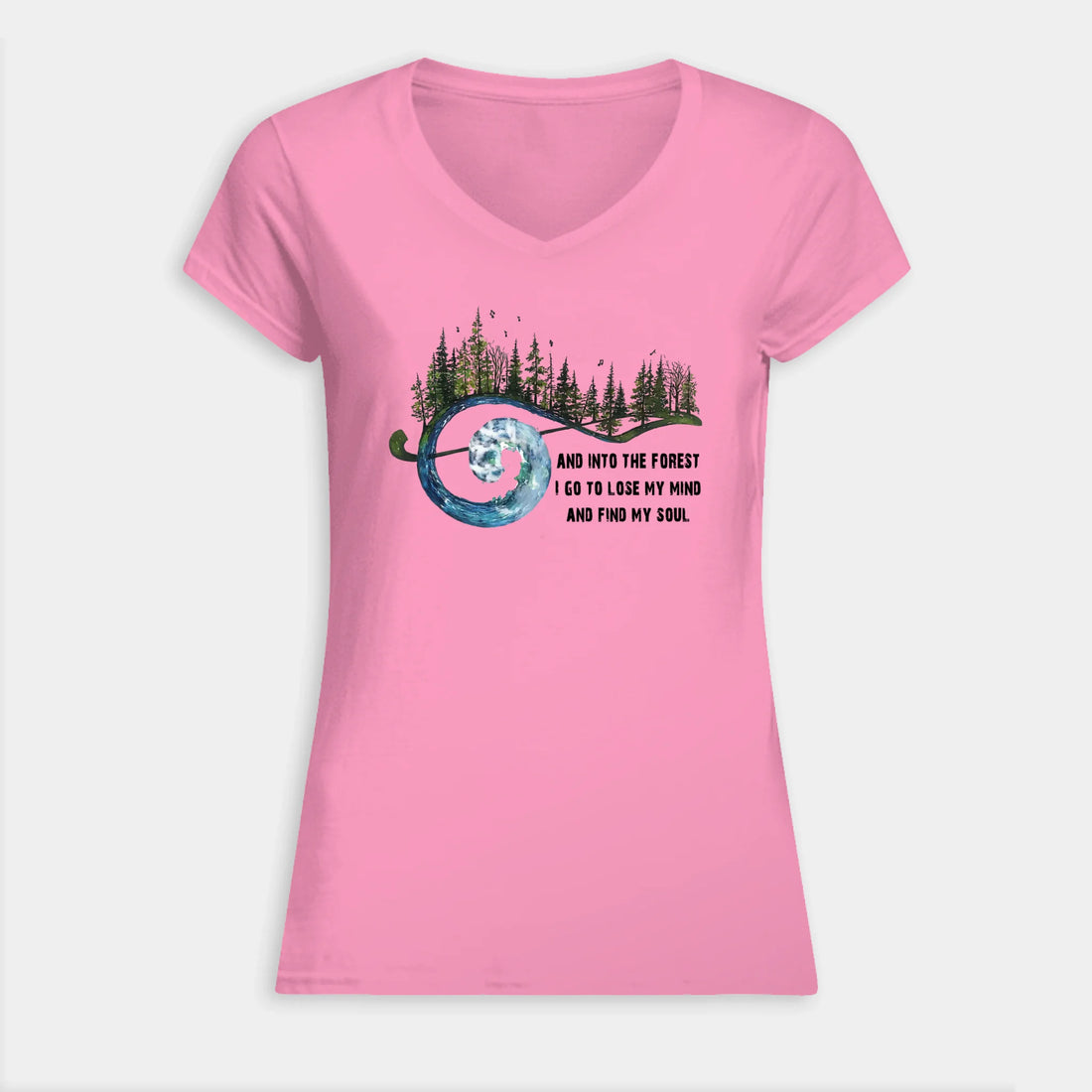 VNECK WOMEN TSHIRT Front Light