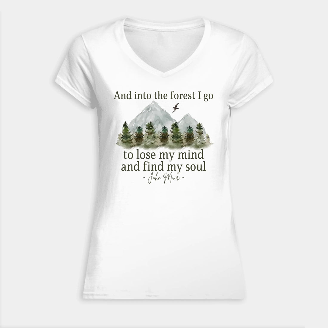 VNECK WOMEN TSHIRT Front Light
