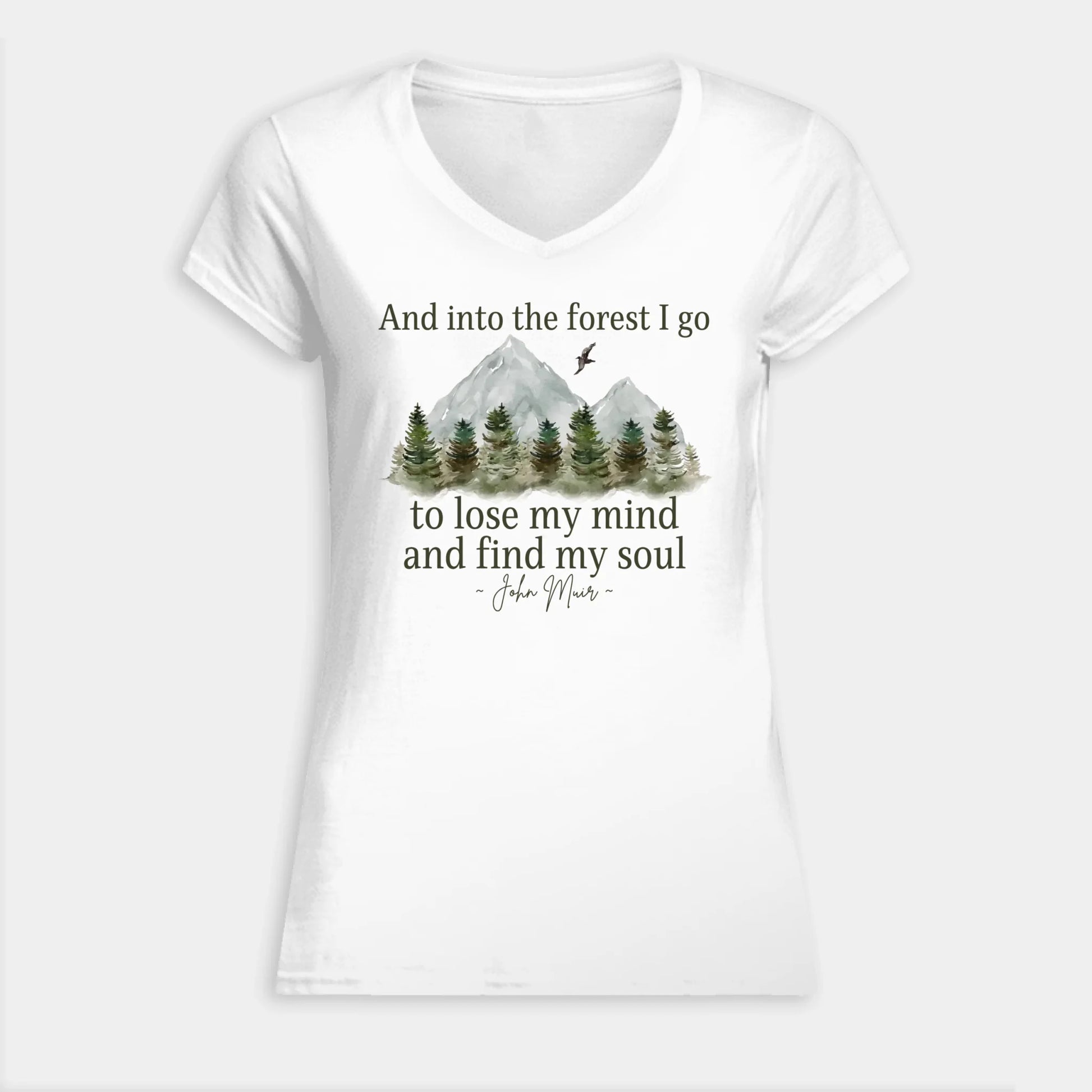 VNECK WOMEN TSHIRT Front Light
