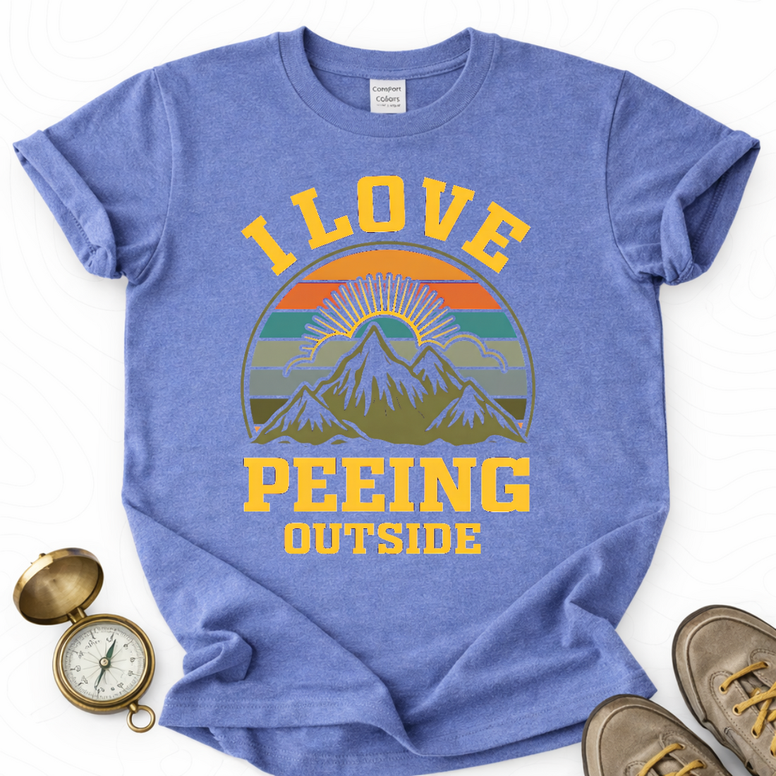 I Love Peeing Outside T-shirt | Funny Hiking Shirt