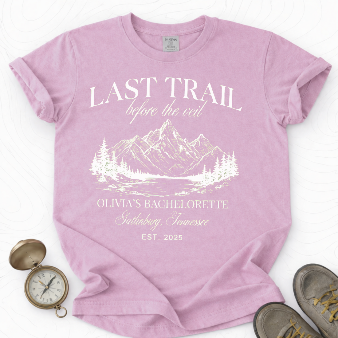 Last Trail Before The Veil T-shirt | Funny Hiking Shirt