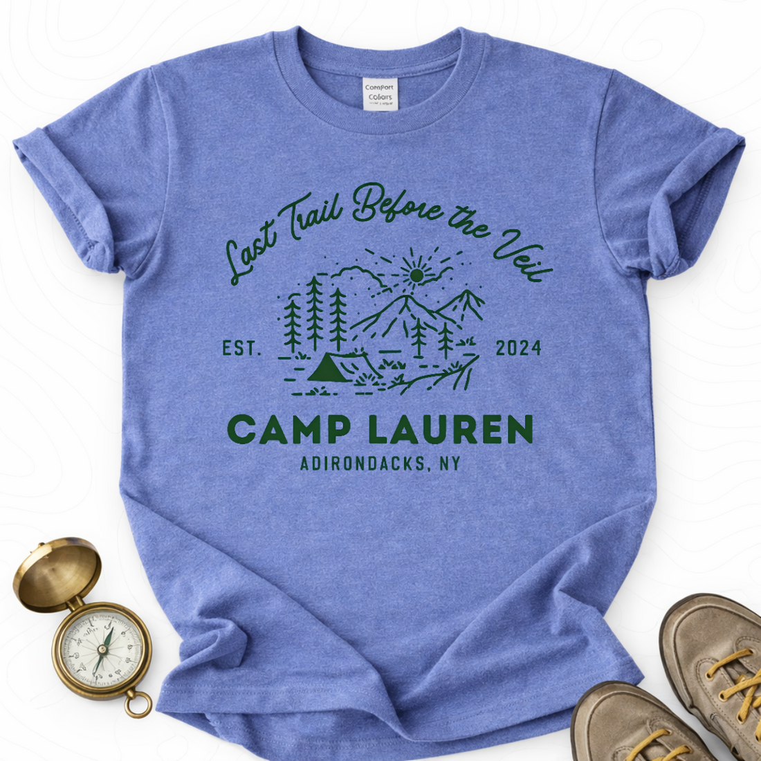 Last Trail Before The Veil T-shirt | Funny Hiking Shirt