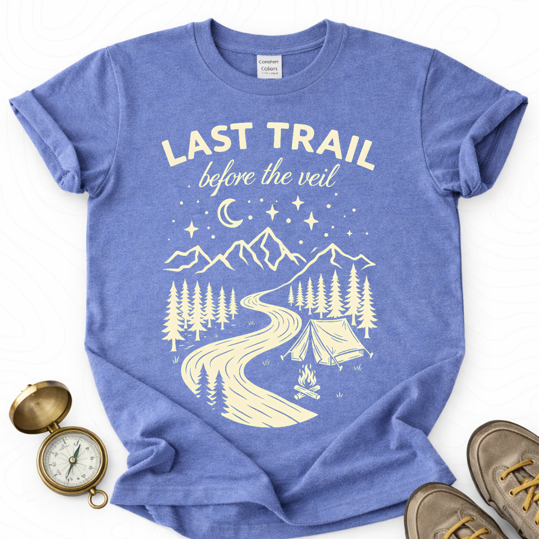 Last Trail Before The Veil T-shirt | Funny Hiking Shirt