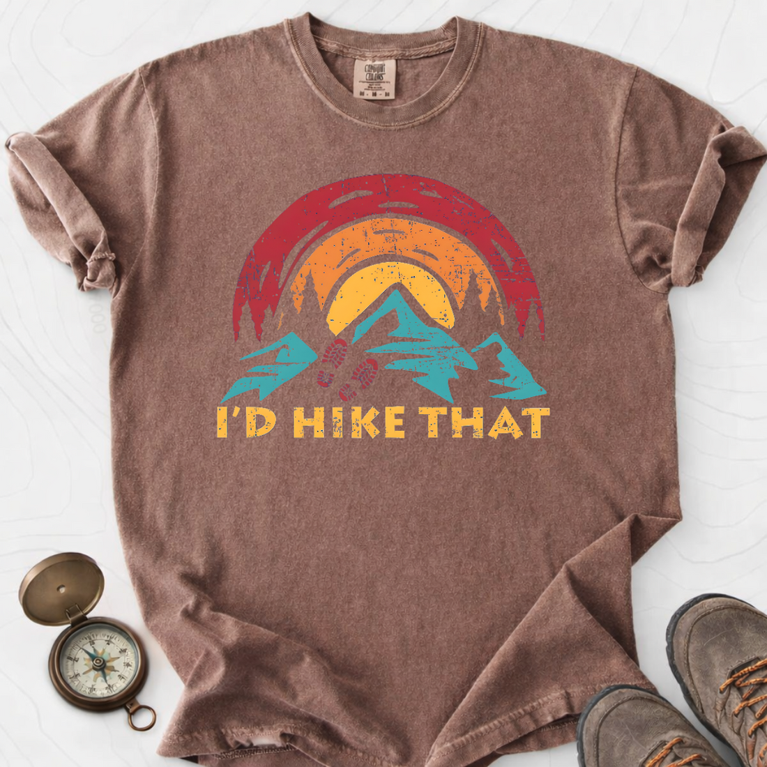 I'd Rather Be Hiking T-shirt | Funny Hiking Shirt