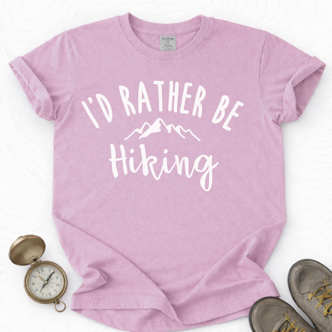I'd Rather Be Hiking T-shirt | Funny Hiking Shirt
