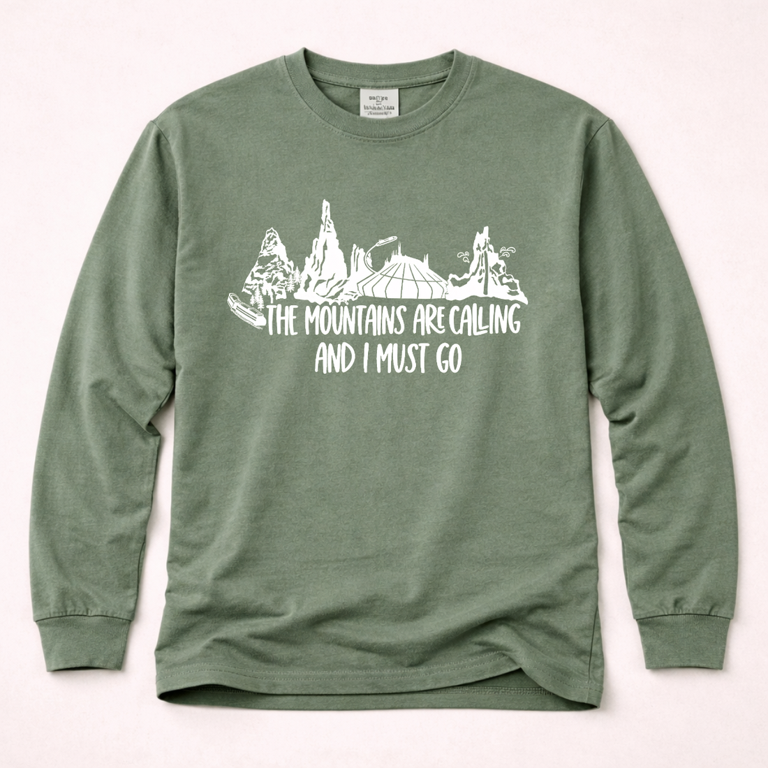 The Mountains Are Calling And I Must Go Long Sleeve | Funny Hiking Shirt
