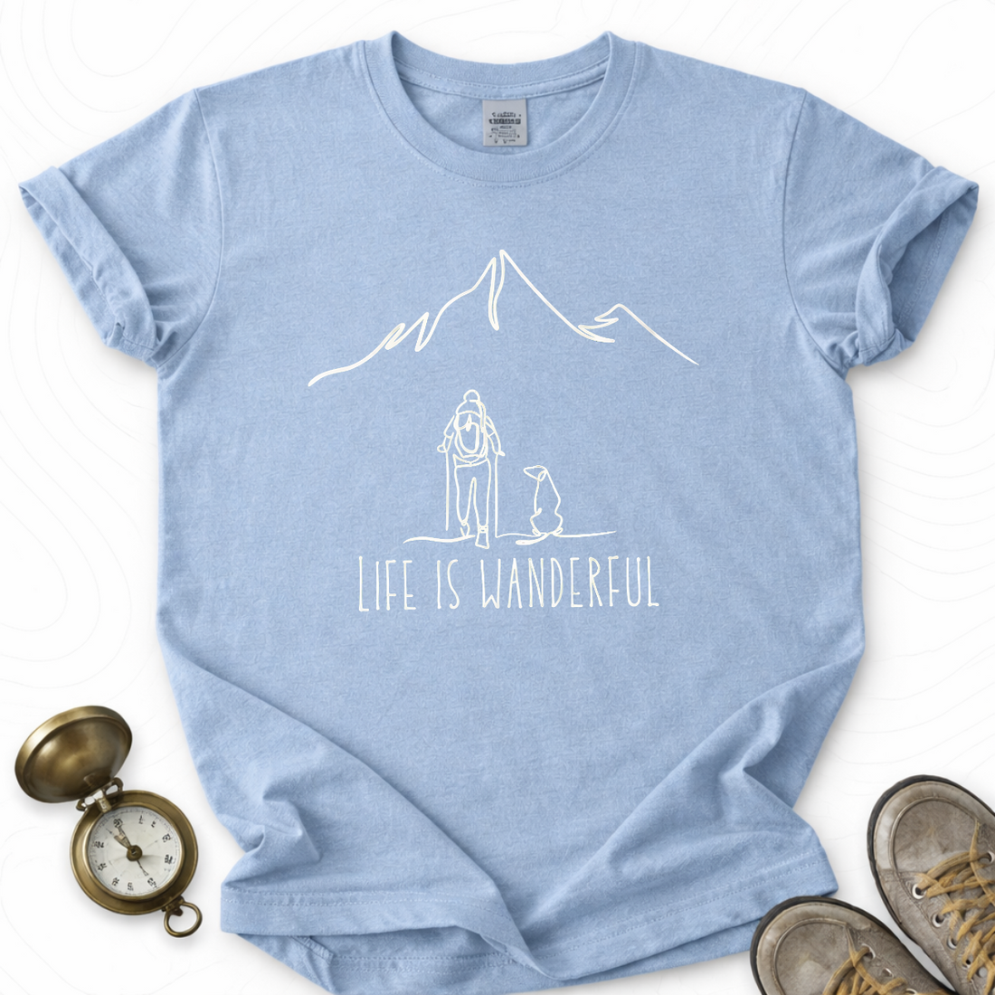 Life Is Wanderful T-shirt | Funny Hiking Shirt