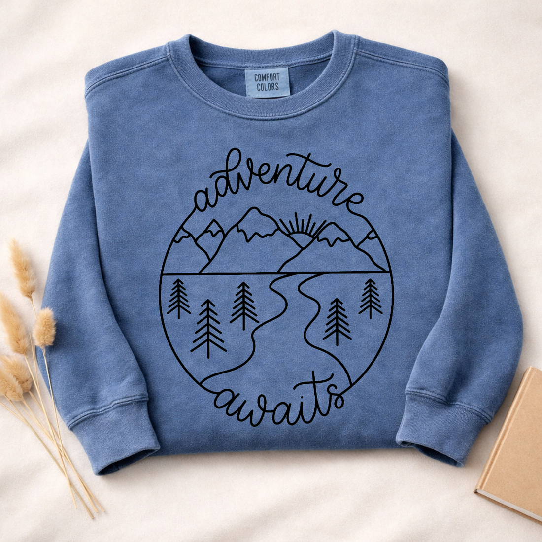 Adventure Awaits Sweatshirt | Funny Hiking Shirt