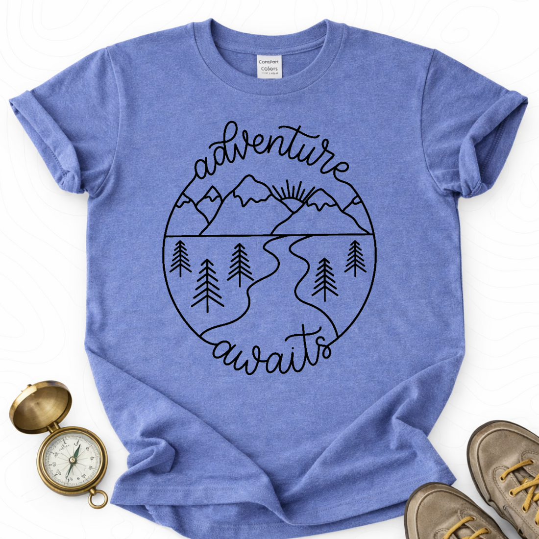 Adventure Awaits T-shirt | Funny Hiking Shirt