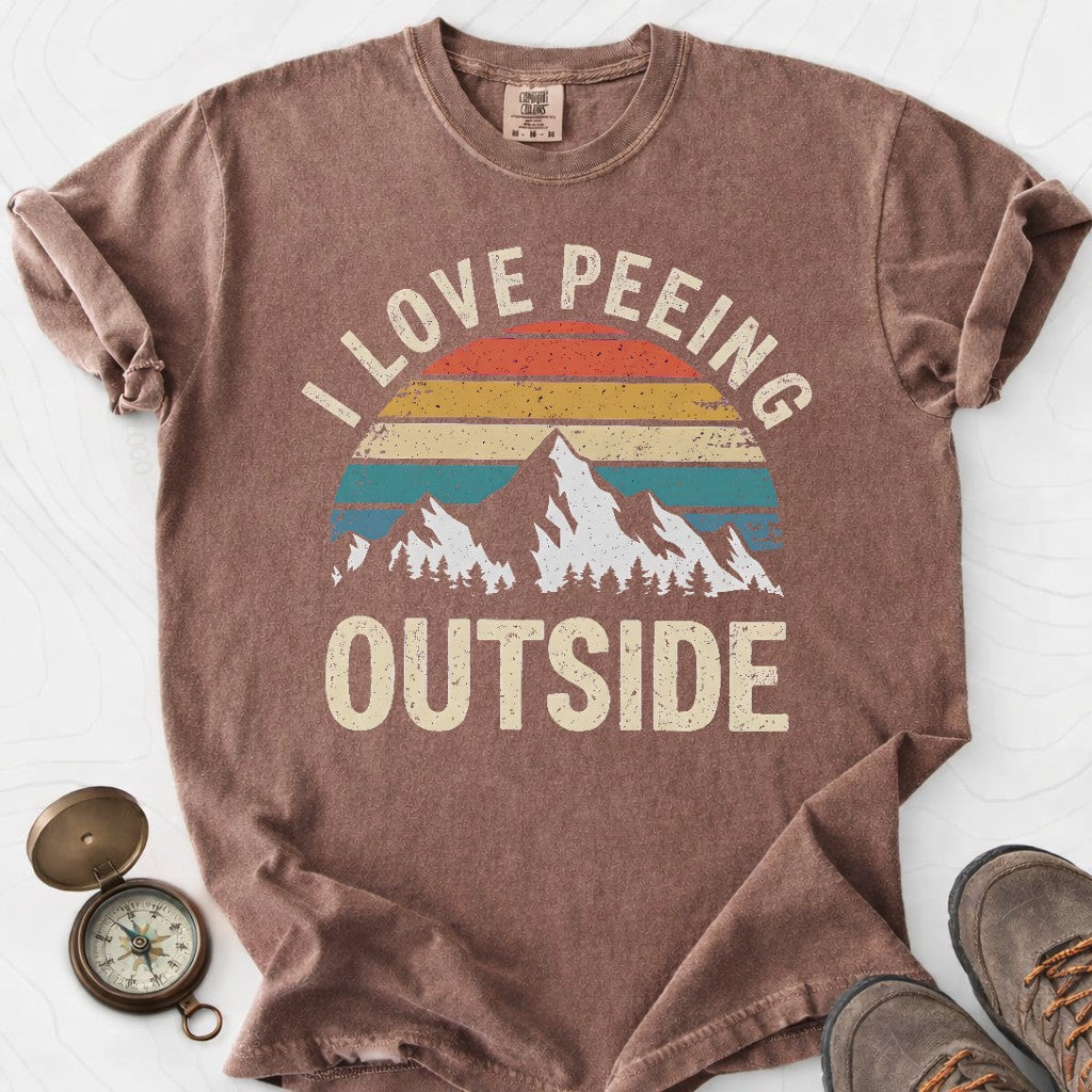 I Love Peeing Outside T-shirt | Funny Hiking Shirt