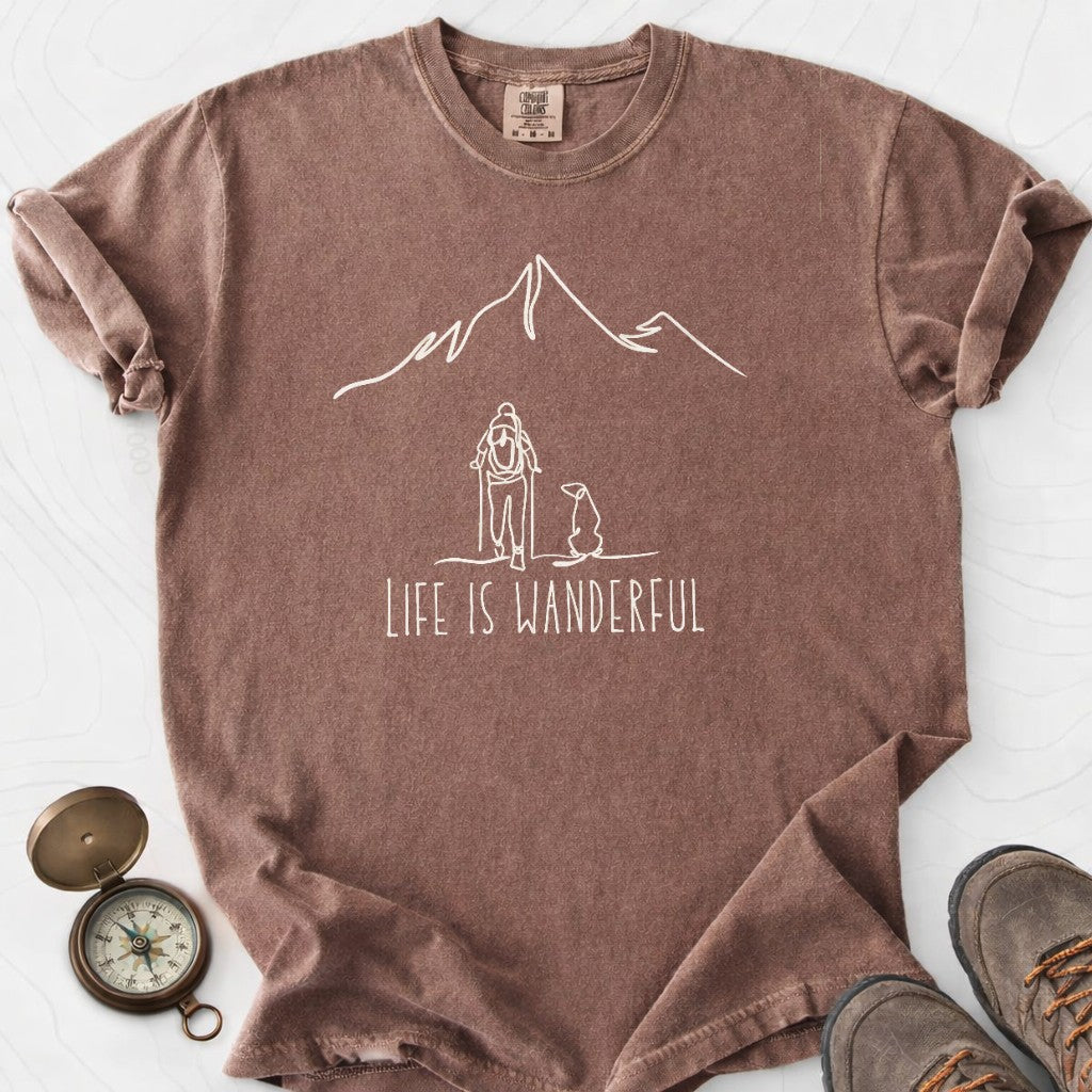 Life Is Wanderful T-shirt | Funny Hiking Shirt