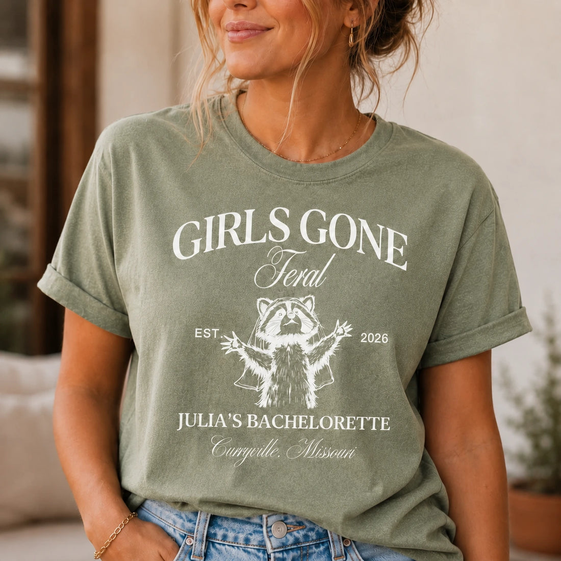 Girls Gone Feral Bachelorette Party T-shirt | Funny Hiking Shirt