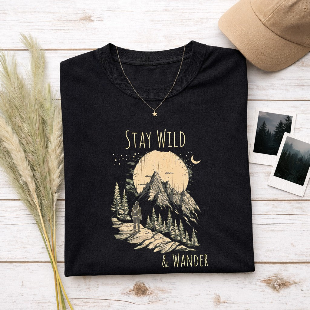 Stay Wild And Wander Women's T-shirt | Funny Hiking Shirt