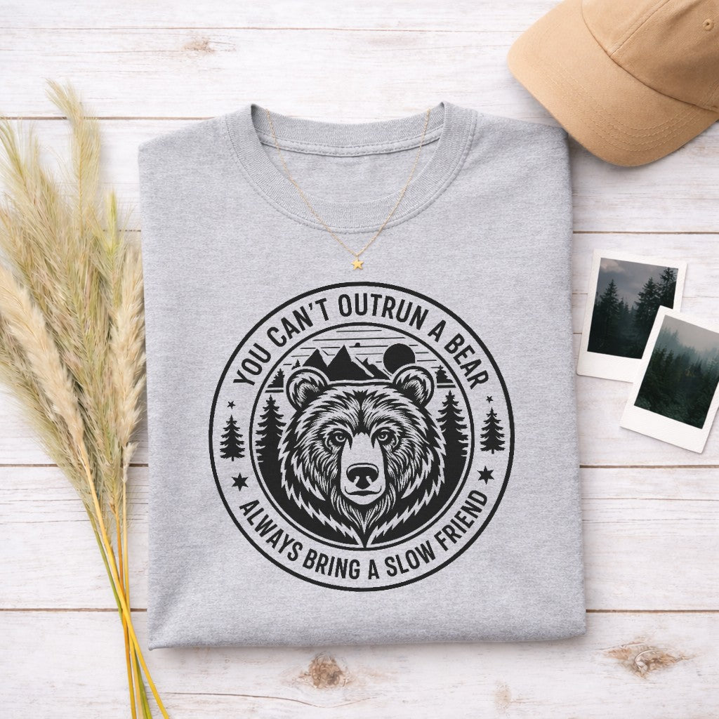 You Can't Outrun A Bear Always Bring A Slow Friend Women's T-shirt | Funny Hiking Shirt