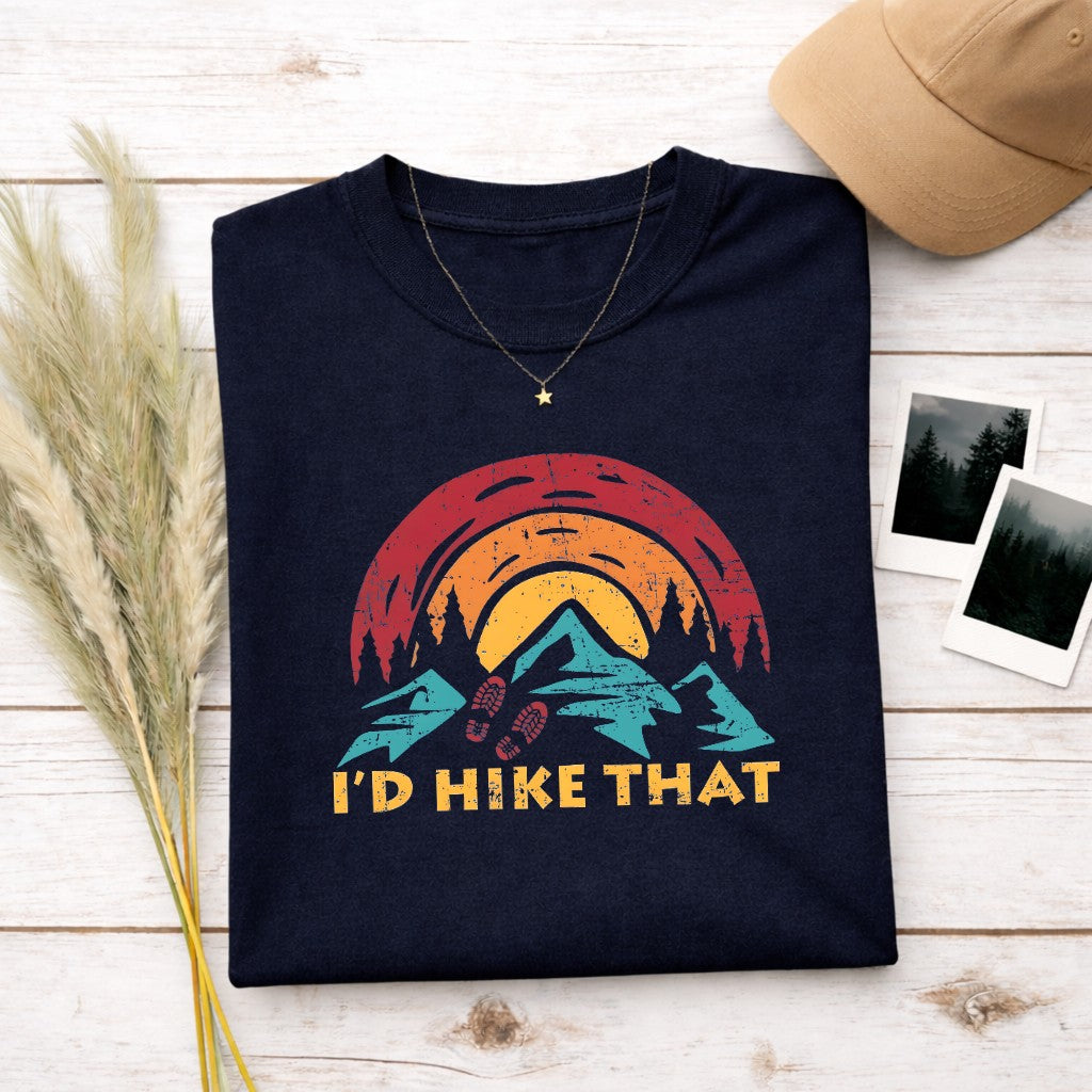 I'd Rather Be Hiking Women's T-shirt | Funny Hiking Shirt