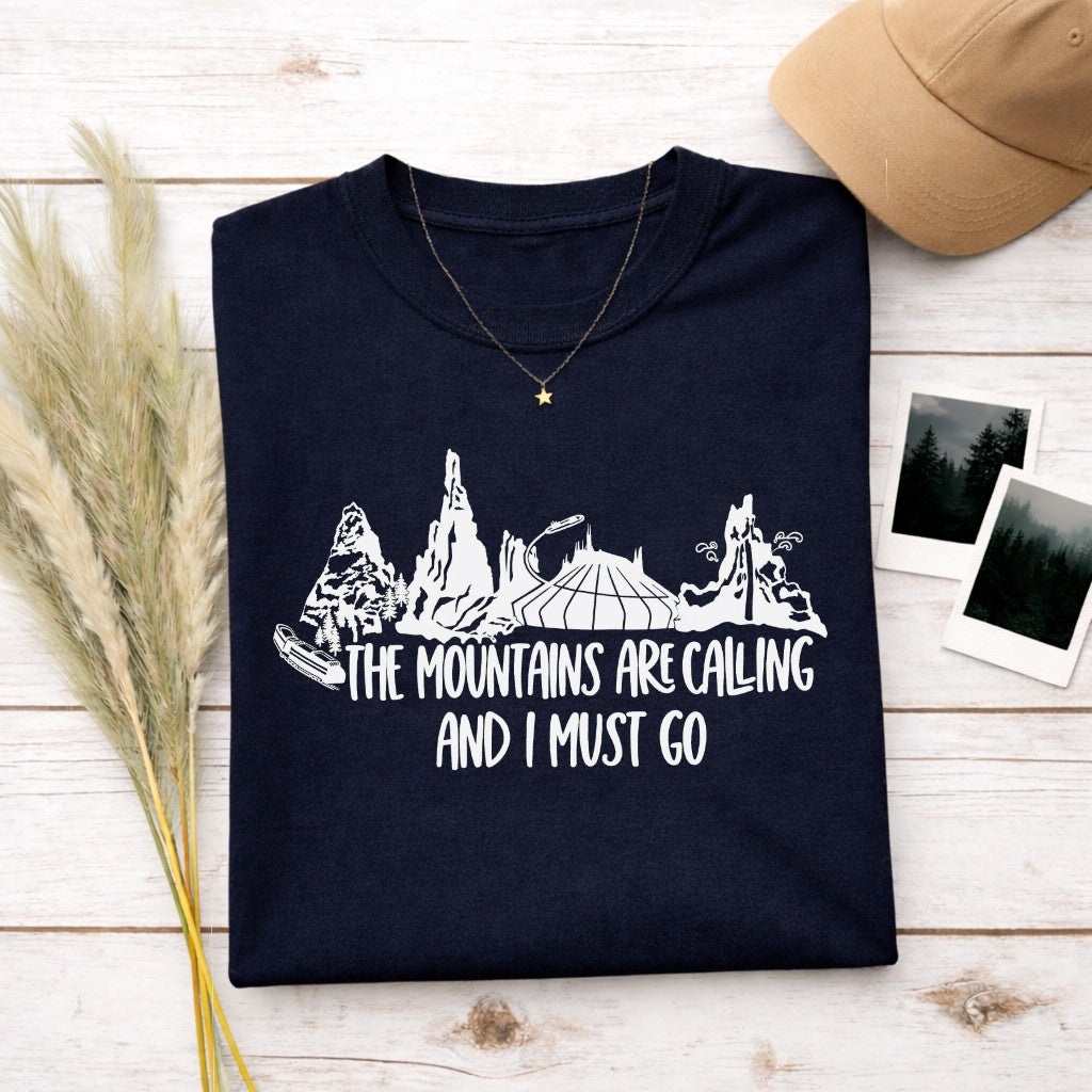 The Mountains Are Calling And I Must Go Women's T-shirt | Funny Hiking Shirt