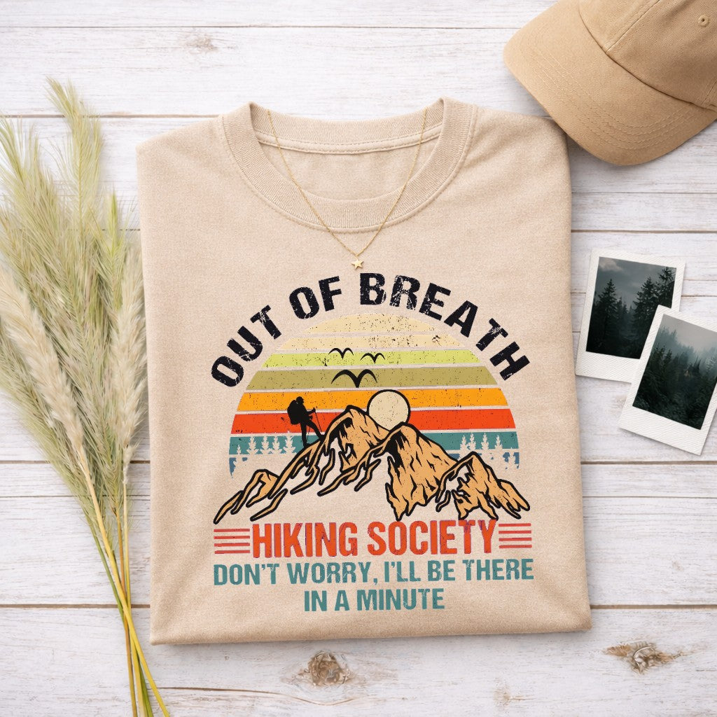 Out Of Breath Hiking Society Women's T-shirt | Funny Hiking Shirt